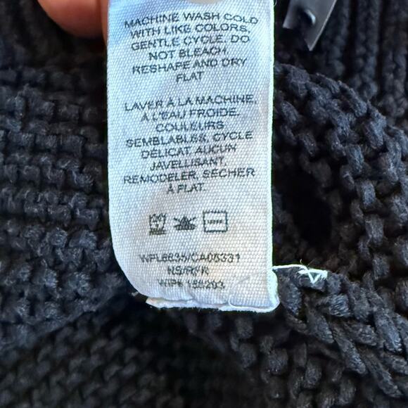 Woolrich Knit Sweater Crewneck Tree Black Sz Med Christmas Cabincore Apres Ski - Picture 9 of 13